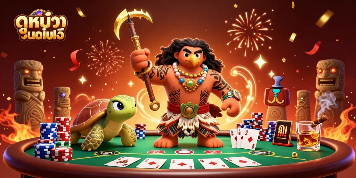 Experience ดูหนังออนไลน์ in stunning 3D with vibrant casino elements and intense poker action.