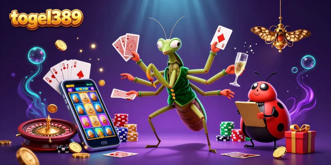Experience thrilling wins with togel389 in this vibrant illustration of dynamic casino action.