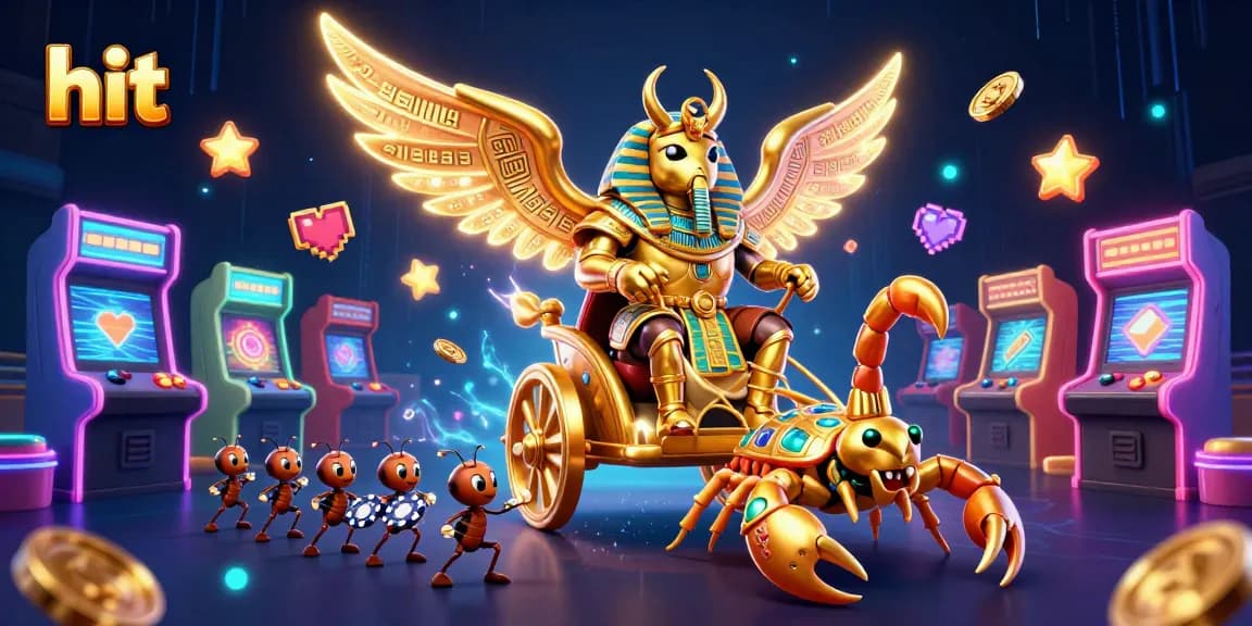 Experience exciting hits at Hit Club with this vibrant gaming adventure scene.