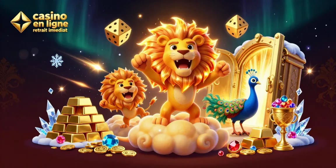 Profitez des gains rapides avec un casino en ligne retrait immédiat dans une scène captivante de 3D.