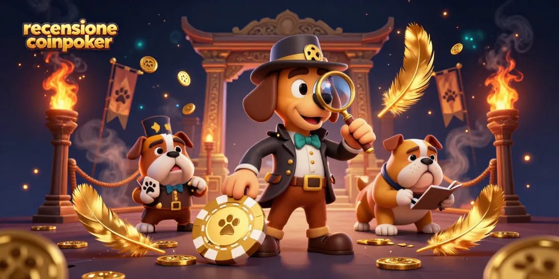 Giocatori esplorano il sito recensione coinpoker, cercando indizi in un contesto di poker affascinante.