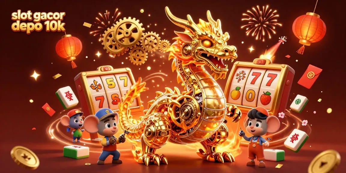 Menangkan hadiah besar dengan slot gacor depo 10k di dalam ilustrasi kasino online yang memukau.