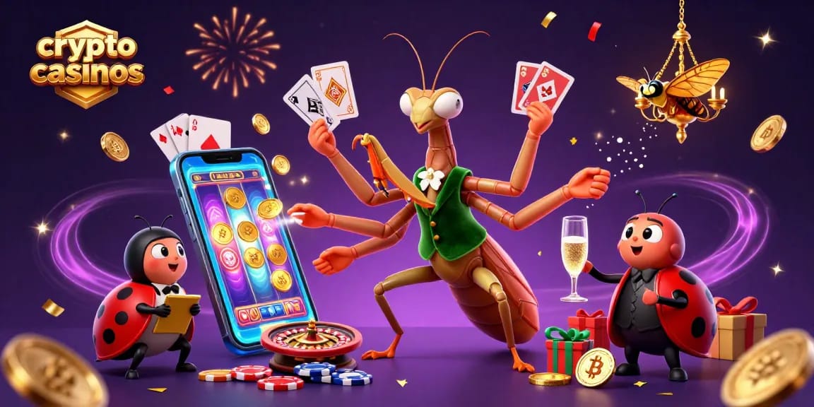 Découvrez des crypto casinos en pleine action avec des cartes et des gains instantanés dans une ambiance festive.