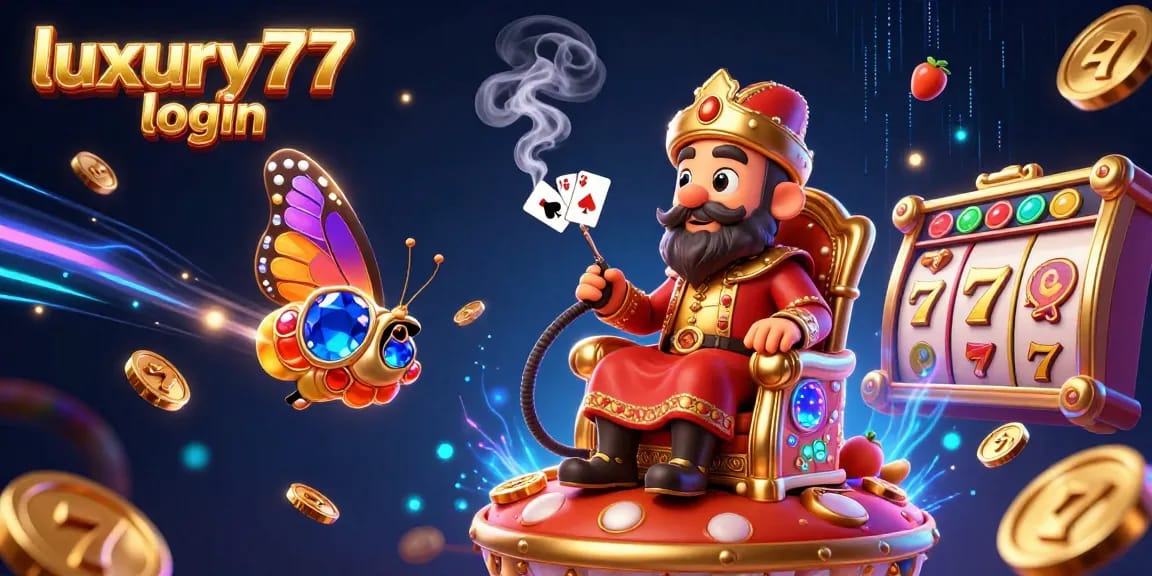 Engage with luxury777 login and explore slots in this vibrant 3D casino illustration.