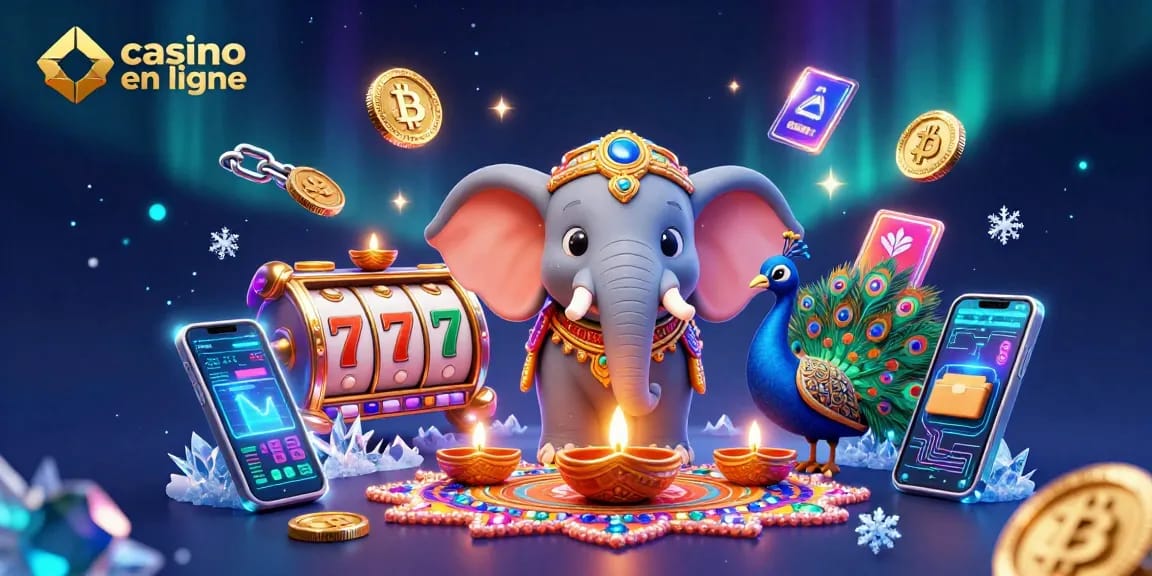 Participez à une action palpitante de casino en ligne avec cette illustration 3D vibrante mettant en avant des éléments de jeu complexes.