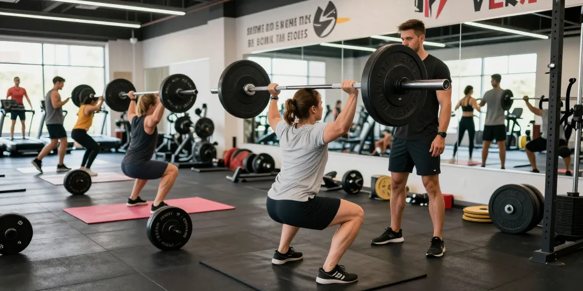 Astera Shop showcases professional strength training with dedicated fitness enthusiasts lifting in an energized gym.