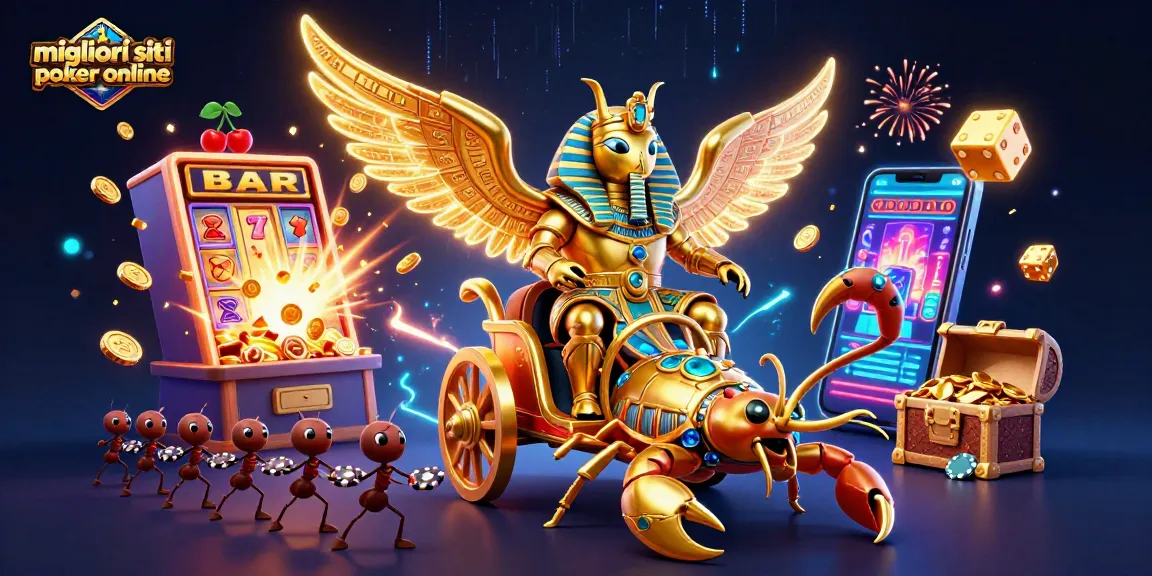 Gioca ai migliori siti poker online con questa vibrante illustrazione 3D dedicata al poker.