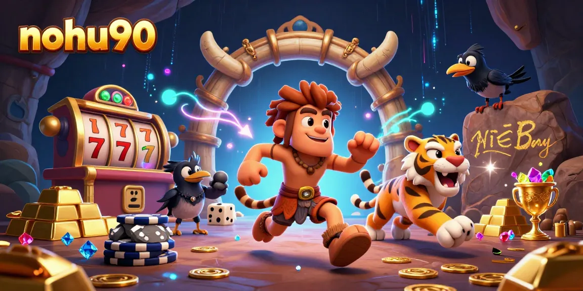 Nohu90 offers a captivating prehistoric casino experience with engaging slot machines, full of treasures and excitement.