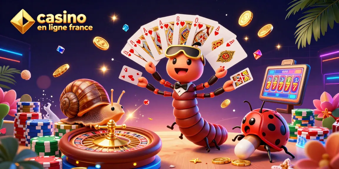 Vivez l'excitation au casino en ligne France avec des cartes, jetons et animations brillantes.