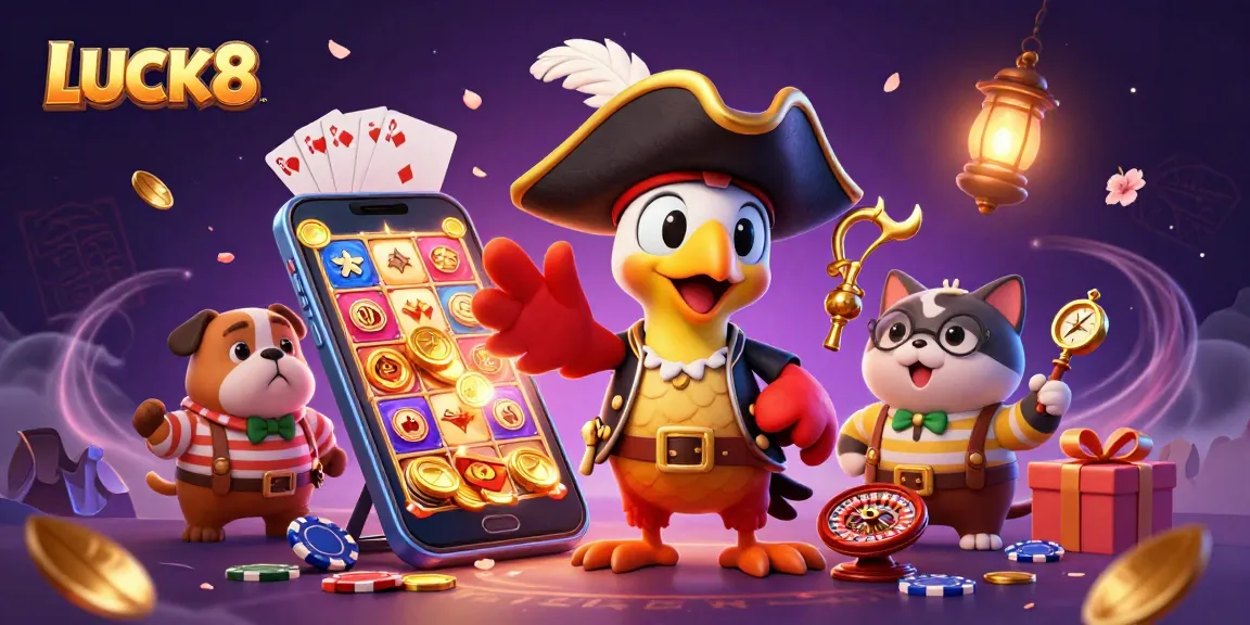 Spin the reels at LUCK8 casino with a vibrant pirate theme and engaging gaming elements.