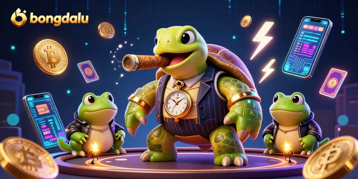 Engage in the vibrant bongdalu gaming experience with energetic casino characters and crypto elements.