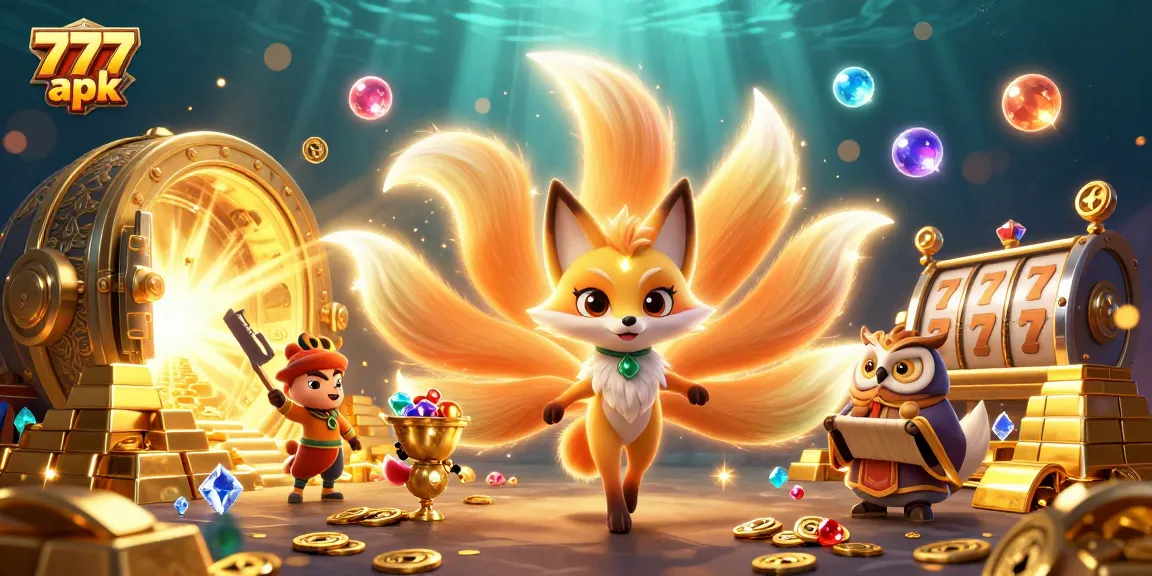 Experience thrilling wins with 777 apk, featuring vibrant characters and dynamic casino elements.