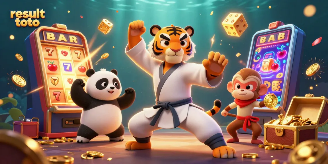 Engage in thrilling action at result toto with dynamic 3D casino characters and vibrant slot game elements.