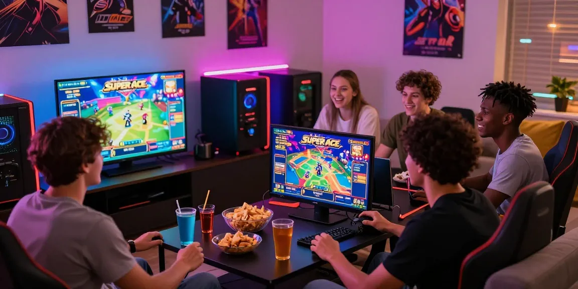 Players enjoying Super Ace slot game in an engaging gaming atmosphere