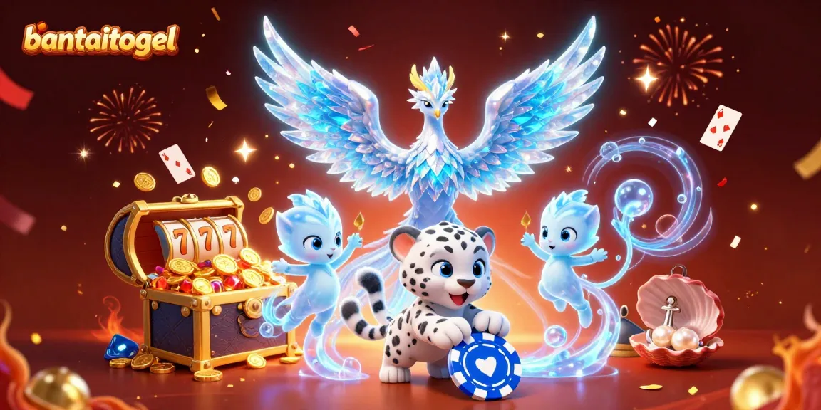 Experience the excitement of bantaitogel with an exhilarating ice-themed casino scene brimming with games.