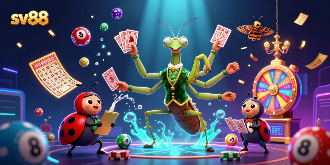 Experience dynamic gaming excitement at sv88 with vibrant lottery games and energetic characters.
