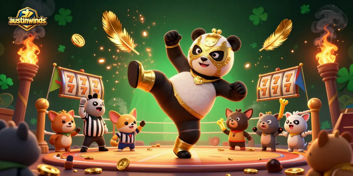austinwinds engages players with thrilling slot games featuring dancing animals in an exciting casino scene.