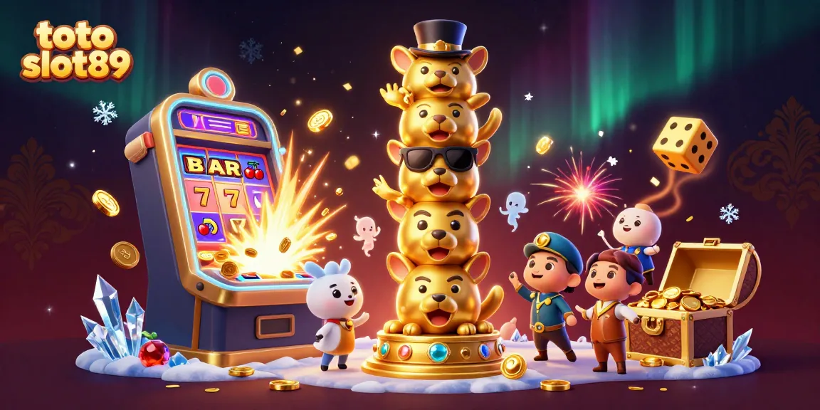 Experience the excitement of toto slot89 with vibrant 3D animation featuring a golden totem and jackpot thrills.