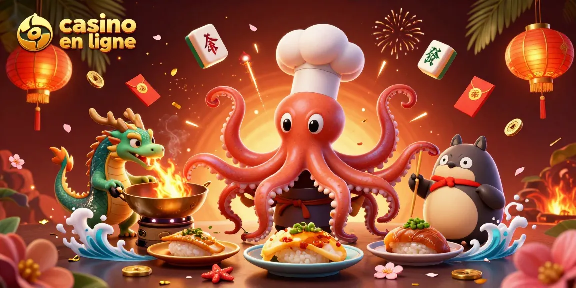 Participez à des jeux passionnants au casino en ligne avec des personnages vibrants et des éléments festifs.