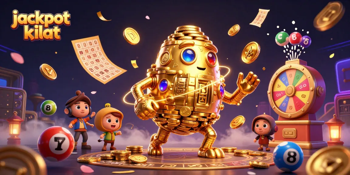 Experience exhilarating jackpots in jackpot kilat through this vibrant 3D casino illustration.
