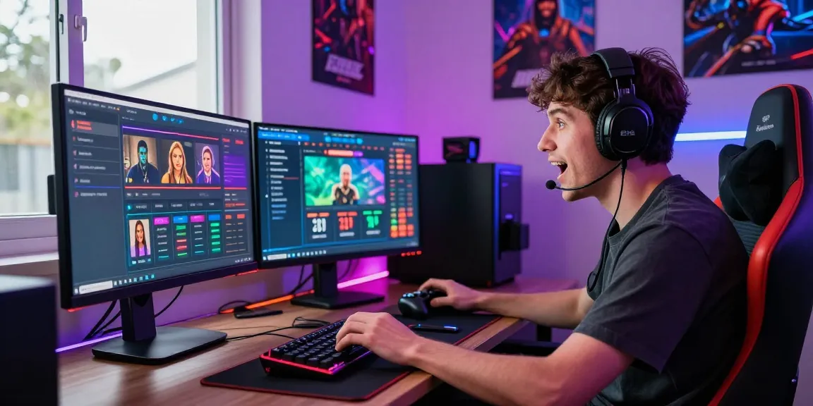 Engaged player immersed in online betting on newbet4d with vibrant gaming setup and immersive atmosphere.