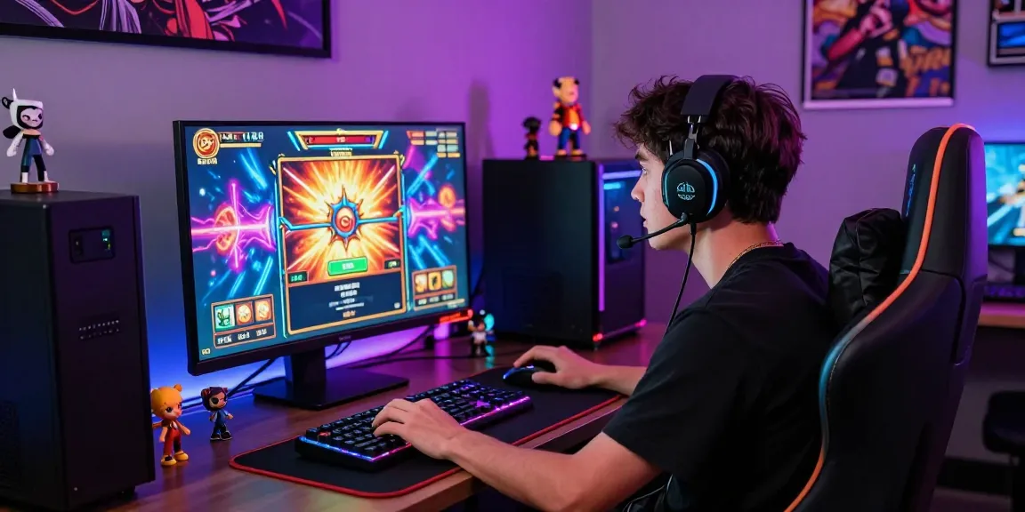 Playbook88 gaming setup featuring an engaged player enjoying high-RTP slot games with vibrant graphics and immersive atmosphere.