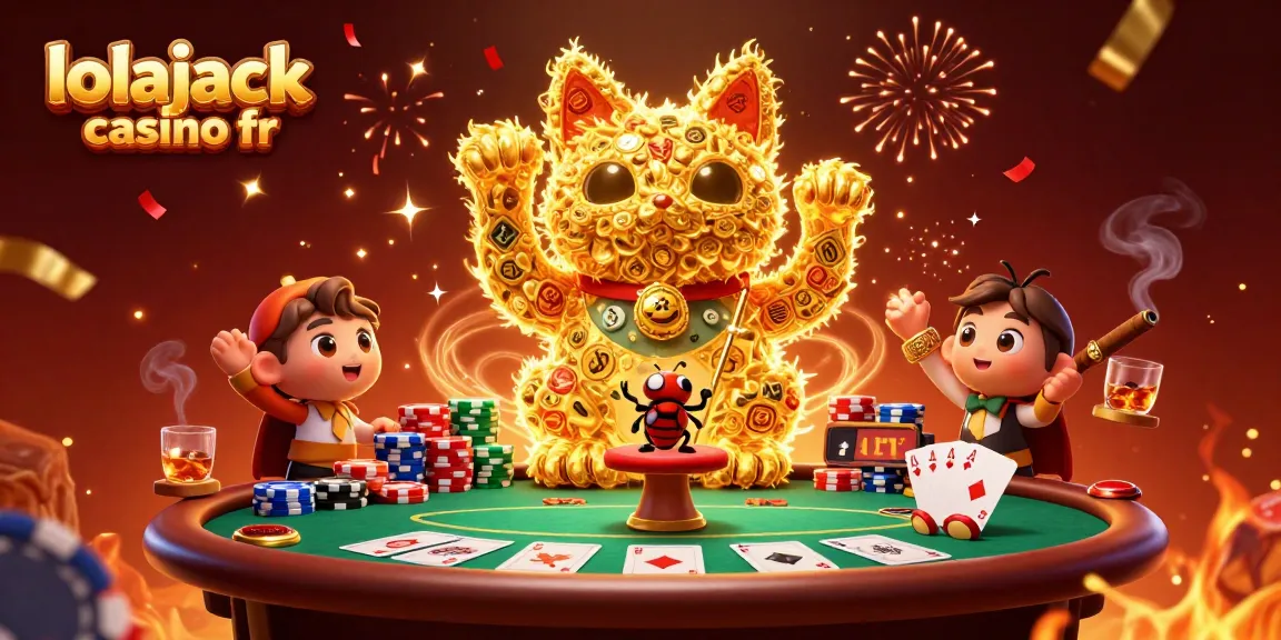 Jouez à lolajack casino fr et découvrez des machines à sous captivantes avec un chat chanceux.