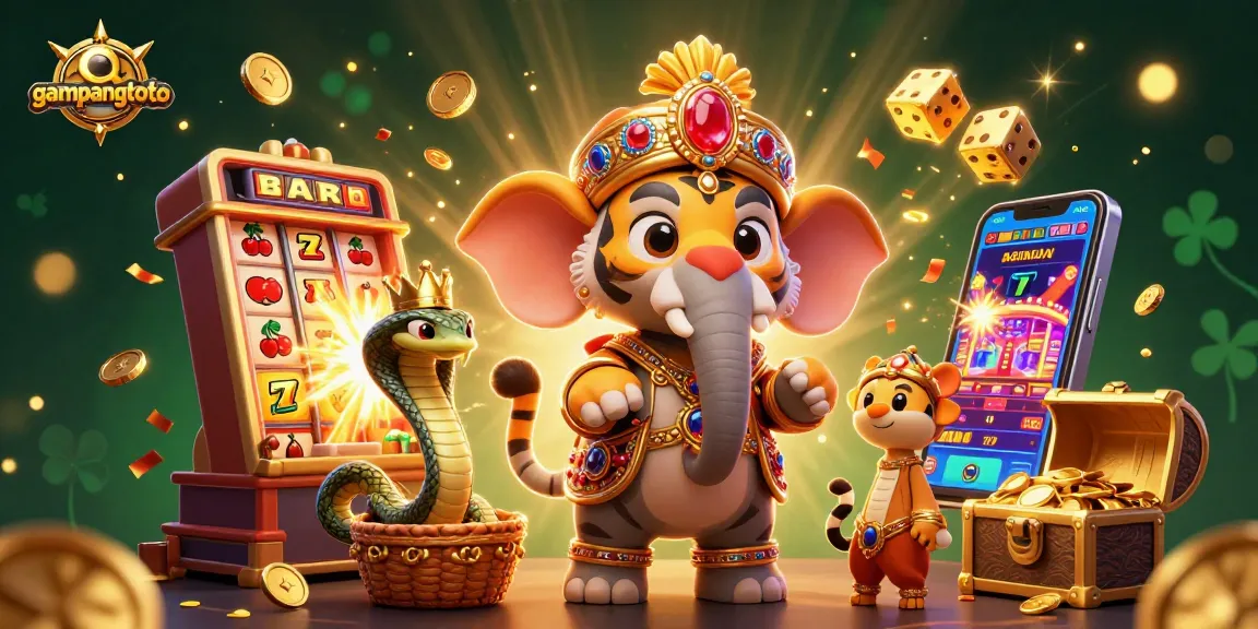 Experience the excitement of gampangtoto with vibrant casino symbols and stunning characters.