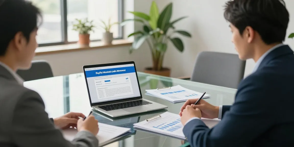PayPal merchant cash advance discussion in modern business setting