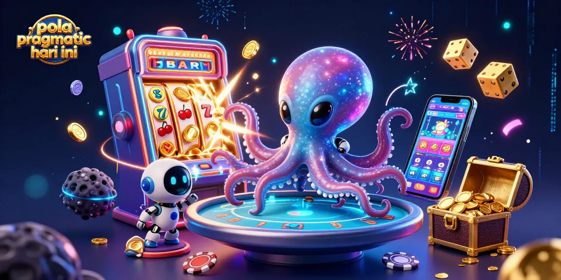 Engage with pola pragmatic hari ini through this vibrant 3D casino scene featuring exciting gameplay elements.