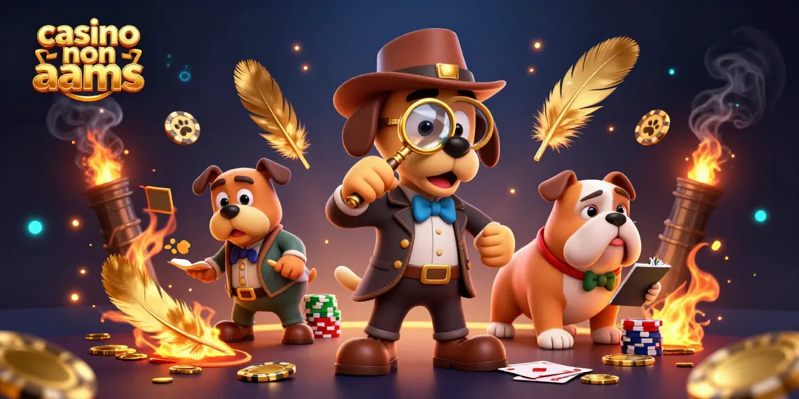 Partecipa al gioco dei casino non aams con un detective e un bulldog che scoprono indizi sul poker attorno a un tesoro.