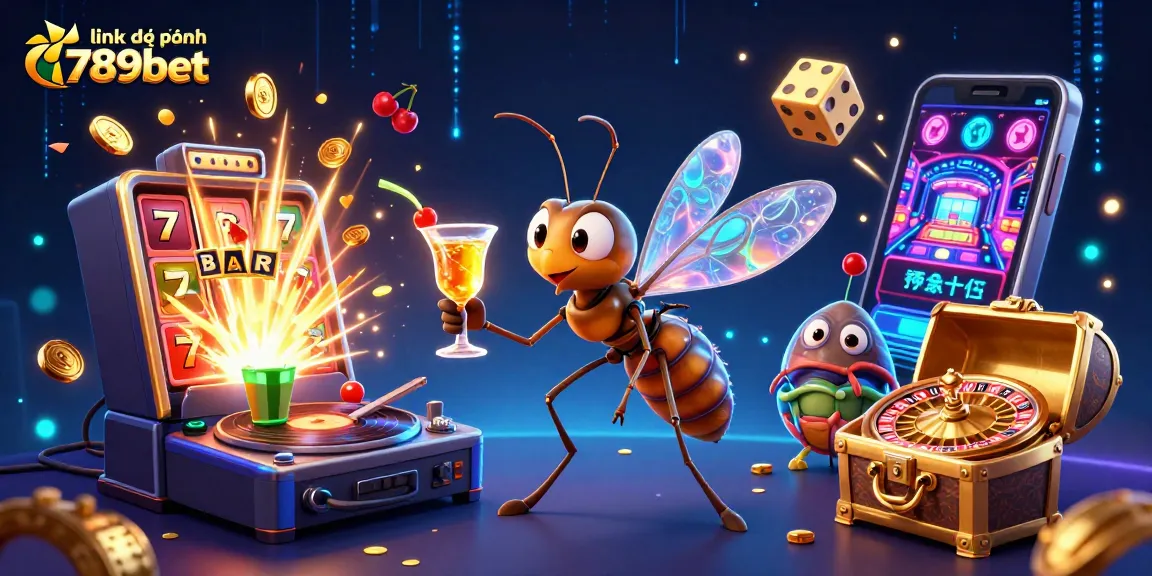 Experience the vibrant casino scene with link dự phòng 789bet featuring a unique frozen mosquito mascot.