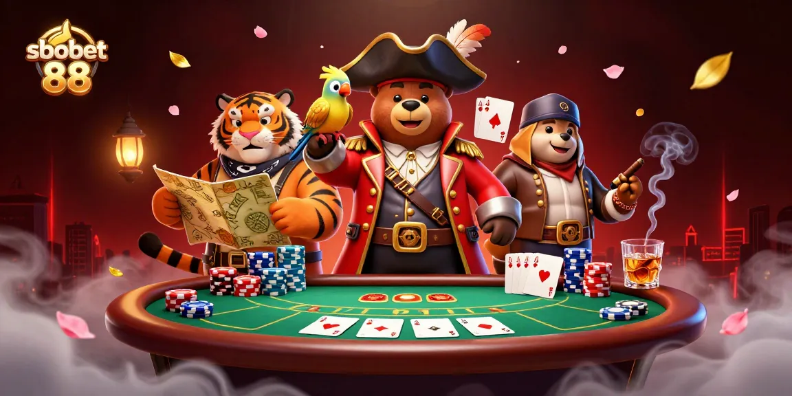 Engage in thrilling poker action at sbobet 88 with vibrant 3D characters and dynamic game elements.