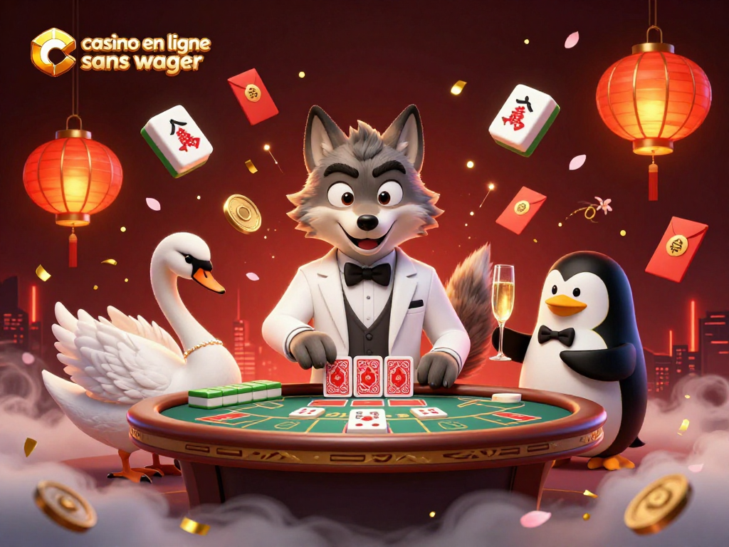 Jouez de manière immersive dans un casino en ligne sans wager avec des personnages animés captivants.
