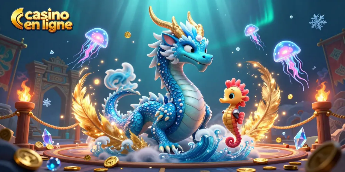 Jouez à des jeux passionnants de casino en ligne avec un dragon en 3D et des créatures marines.