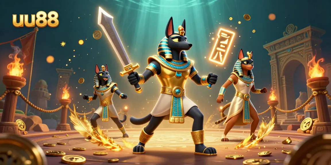 uu88 players engage with dynamic casino elements in a vibrant, captivating 3D scene