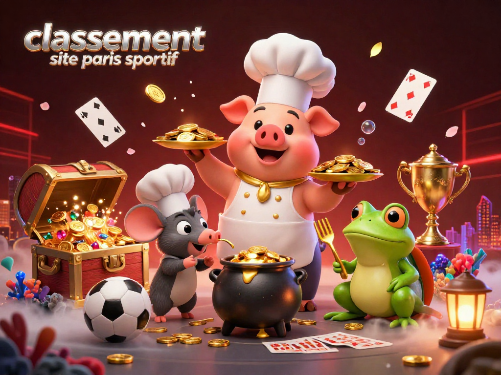 Classement site paris sportif : pariez avec le chef et le critique au milieu d'une scène dynamique de paris sportifs.