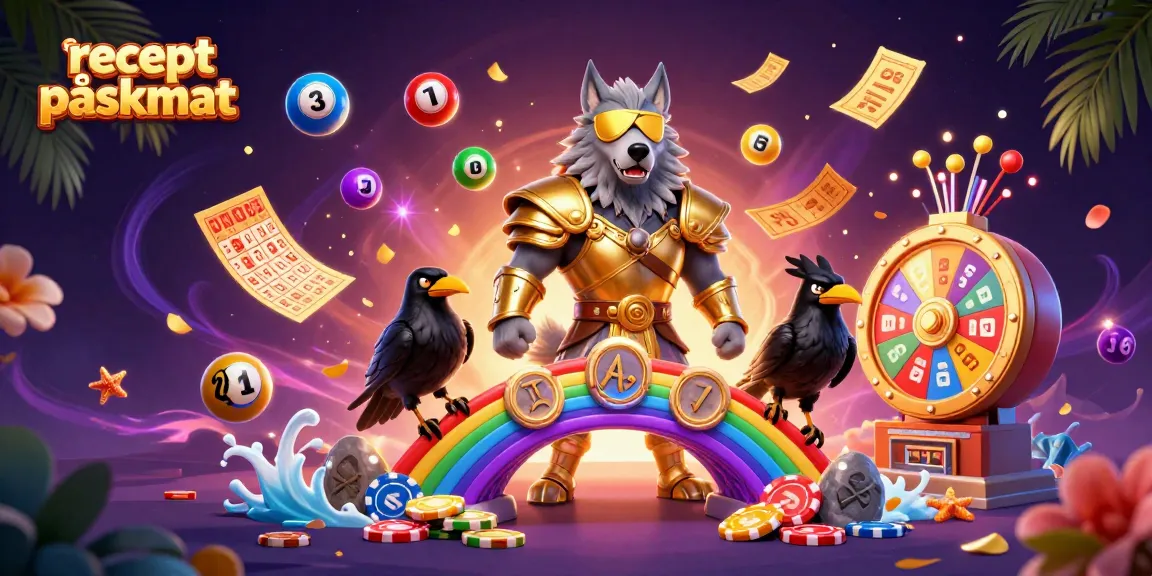 Enhance your festive meal with a vibrant recept påskmat-inspired lottery-themed illustration, capturing the excitement of casino gaming.