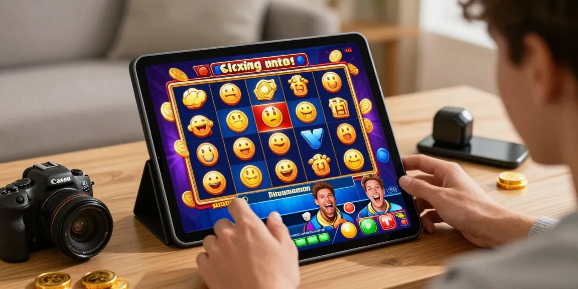 Pengalaman bermain diana4d yang seru dengan mesin slot online penuh warna dan simbol kemenangan di dalam suasana hangat rumah.